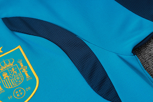 2026 Spain blue Polo training suit S-XXL