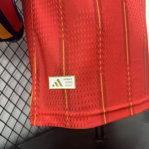 2026 Spain Home two star long sleeve player version S-4XL