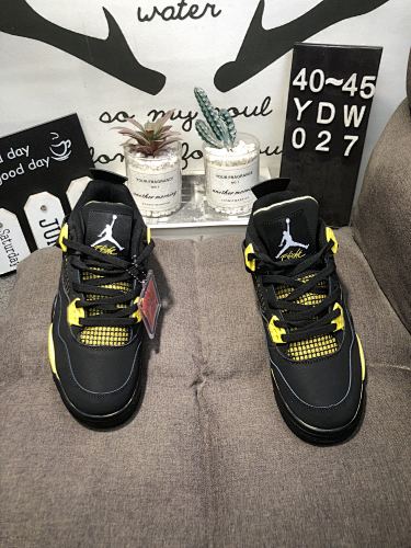 Nike Air Jordan 4 Low reteo black shoes size 39-45