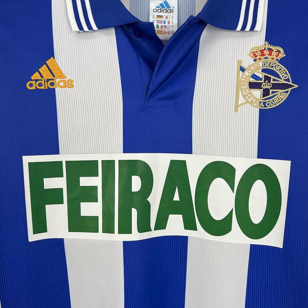 1999/2000 Deportivo La Coruna home retro version S-XXL