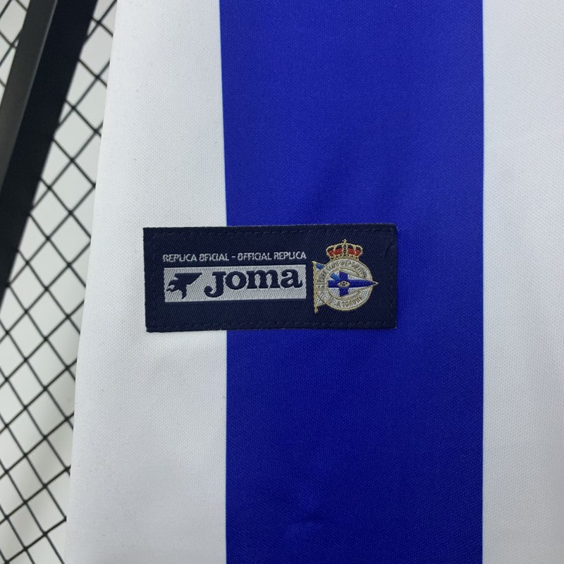 03/04 Deportivo La Coruna home retro version S-XXL