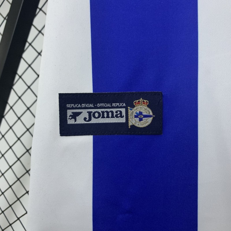 03/04 Deportivo La Coruna home retro version S-XXL