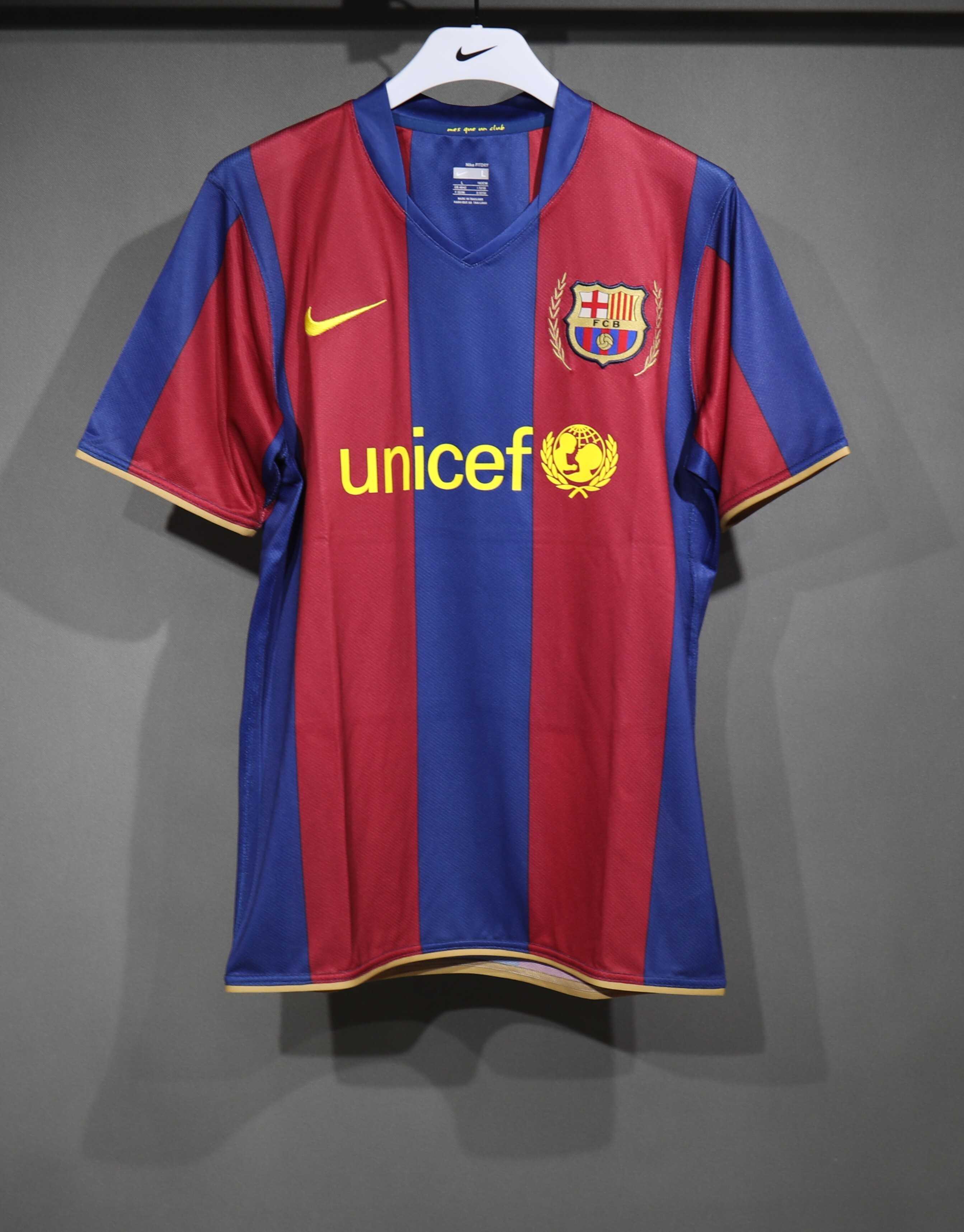 Retro 07/08 Barcelona Home player version Size S-3XL