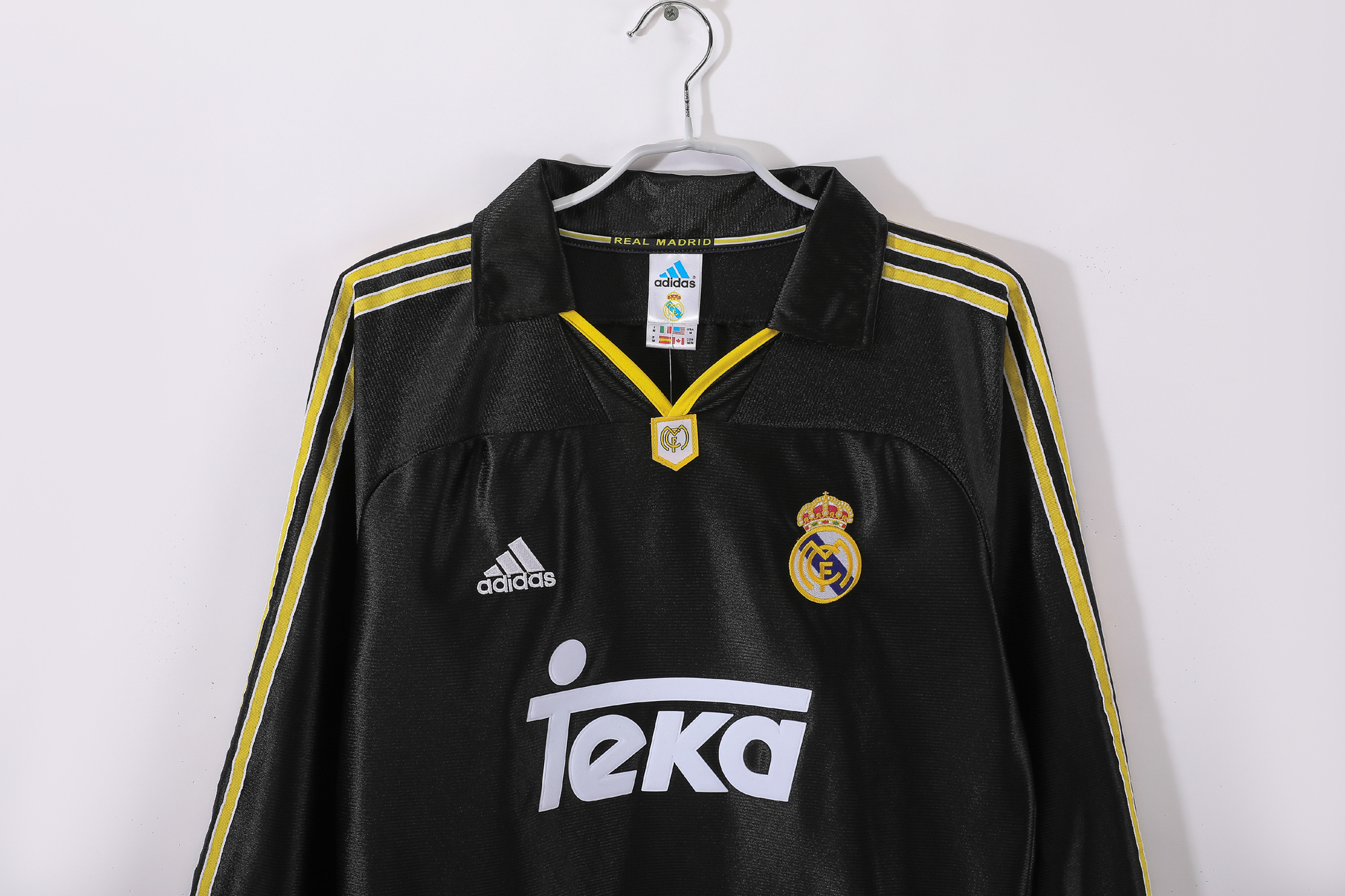 Retro re@l Medrid long sleeve 99/01 away S-XXL