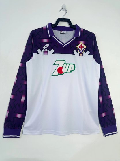 92/93 ACF Fiorentina away long sleeve retro version S-XXL