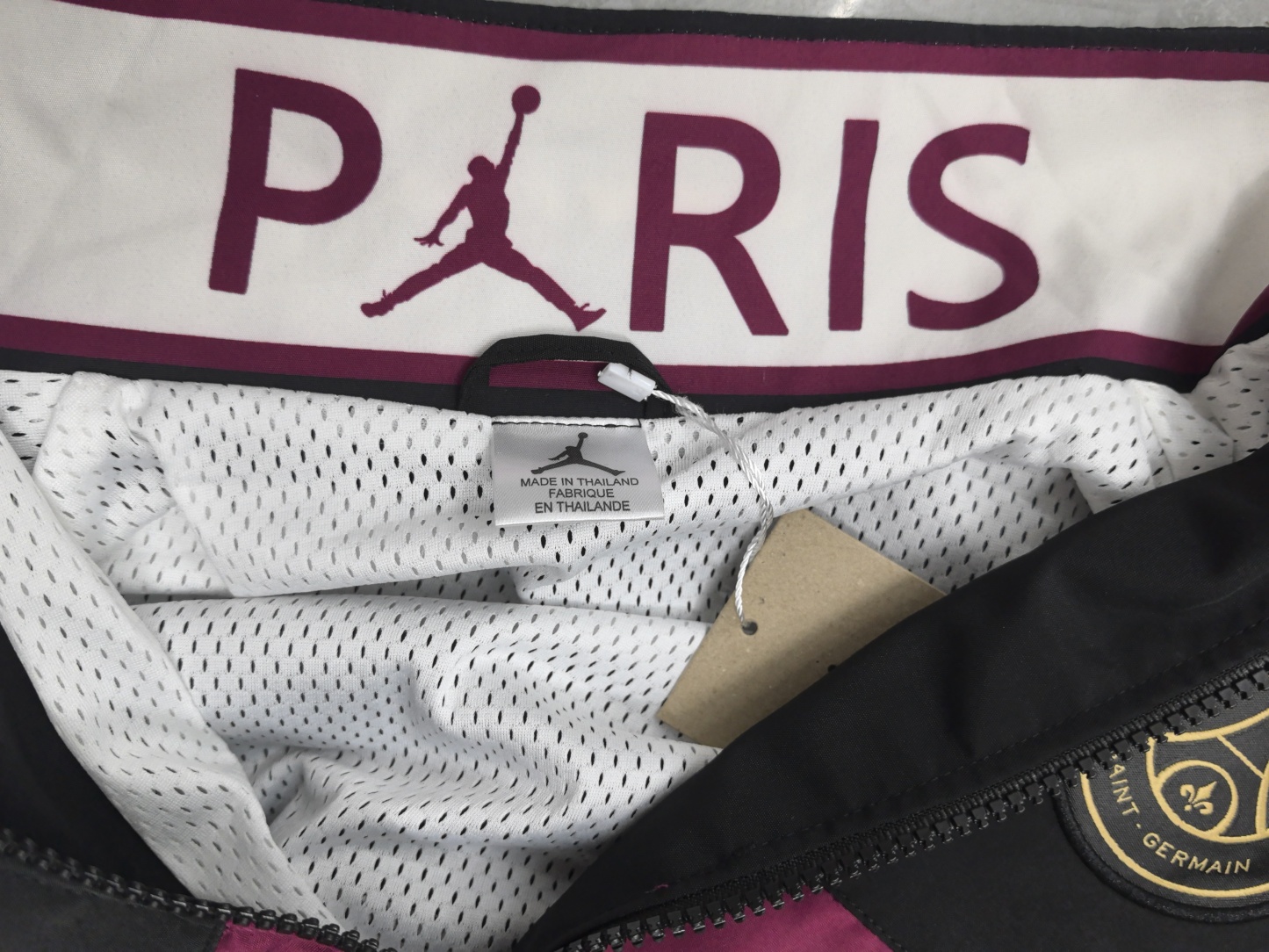 25/26 Windbreaker Paris Saint-Germain PSG training Black-Purple Waterproof thickened version S-XXL