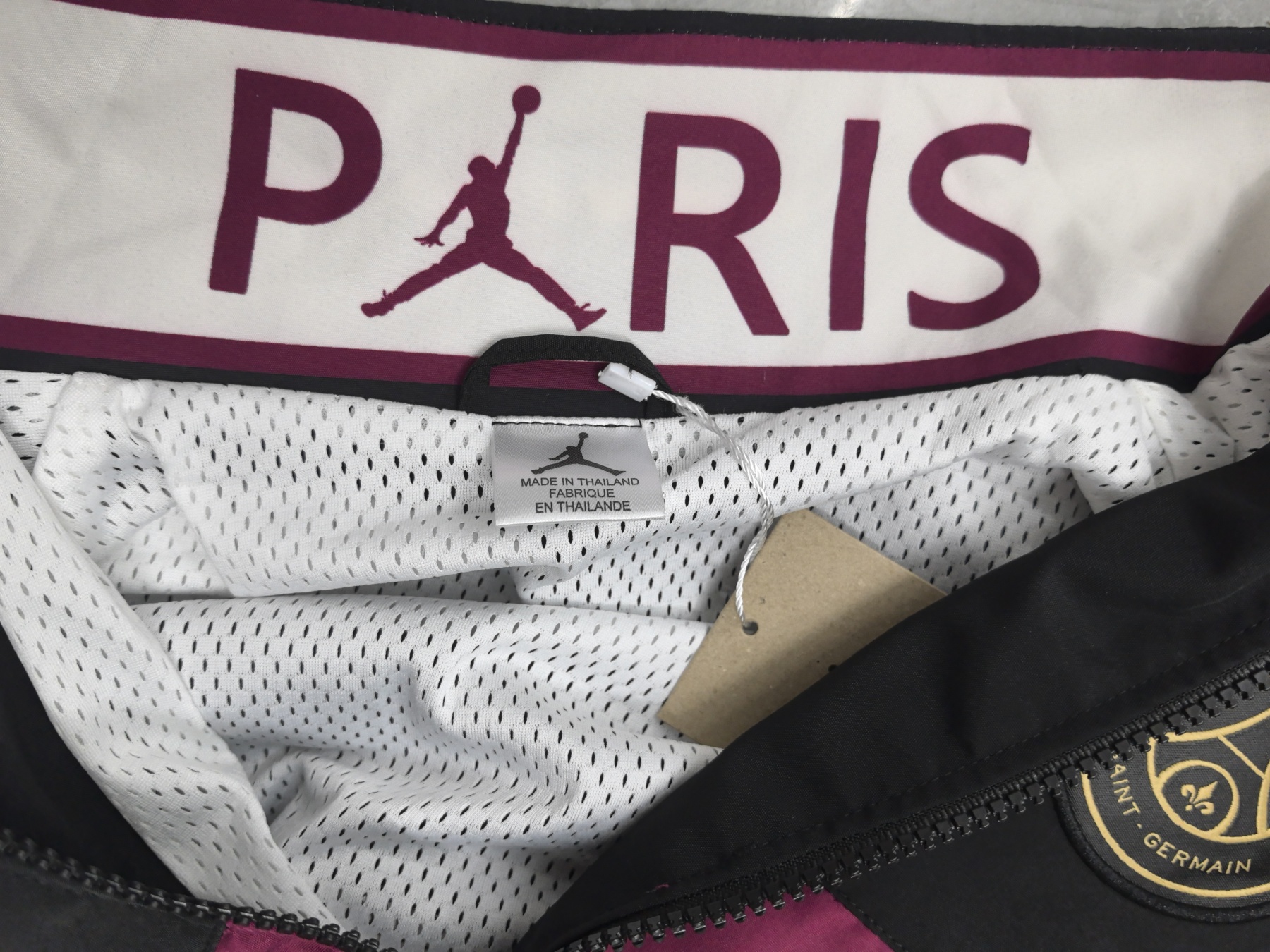 25/26 Windbreaker Paris Saint-Germain PSG training Black-Purple Waterproof thickened version S-XXL