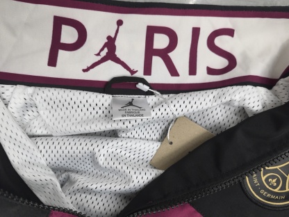 25/26 Windbreaker Paris Saint-Germain PSG training Black-Purple Waterproof thickened version S-XXL