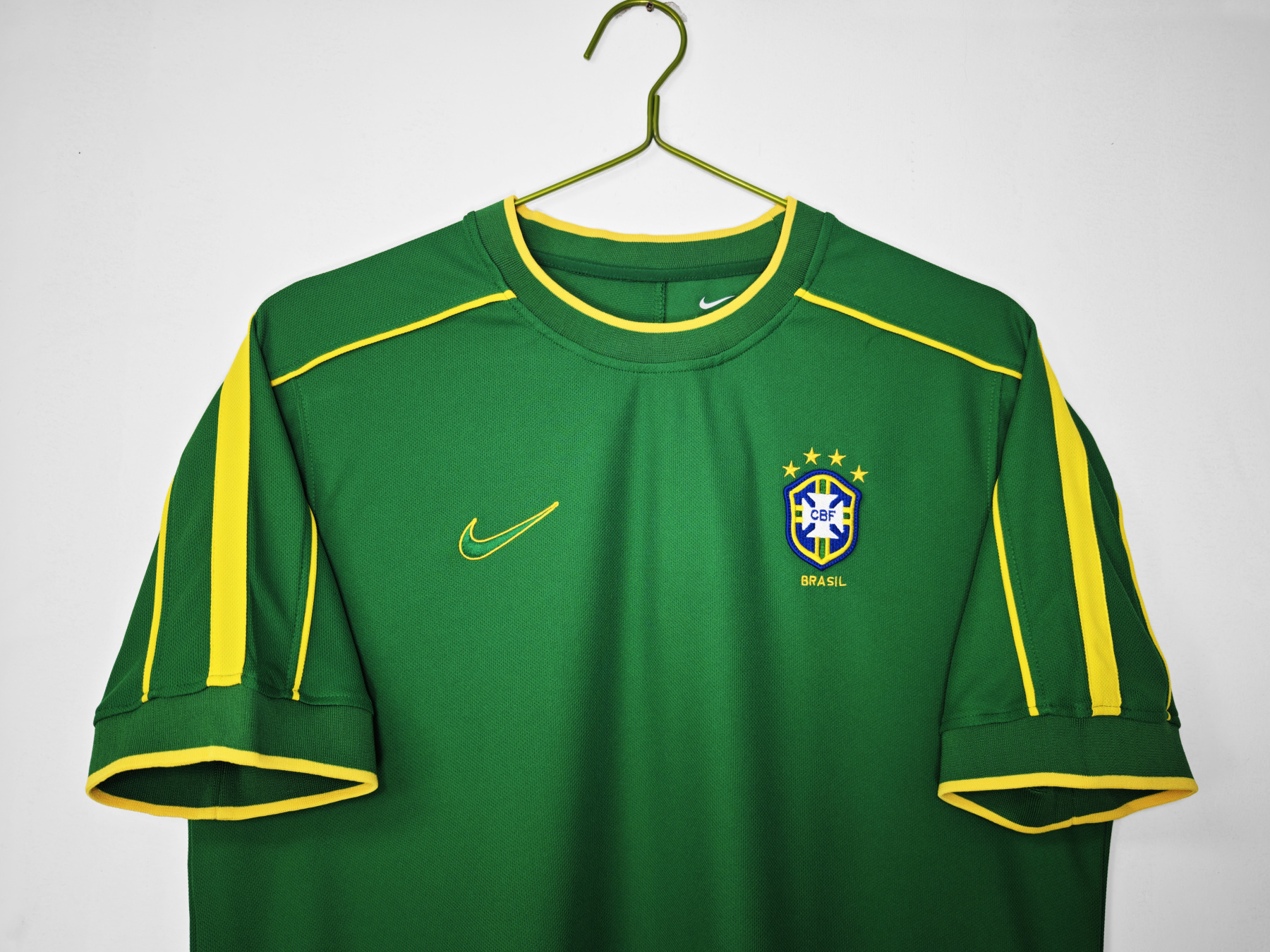 Retro 1998 Brazil goalkeeper green S-XXL