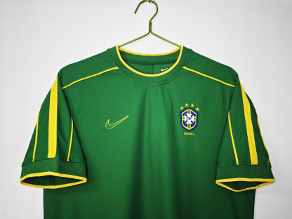 Retro 1998 Brazil goalkeeper green S-XXL