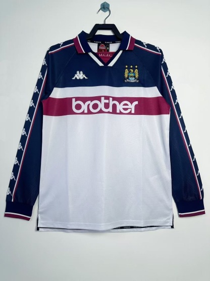 Retro 1997-98 Manchester City Away long sleeve Jersey