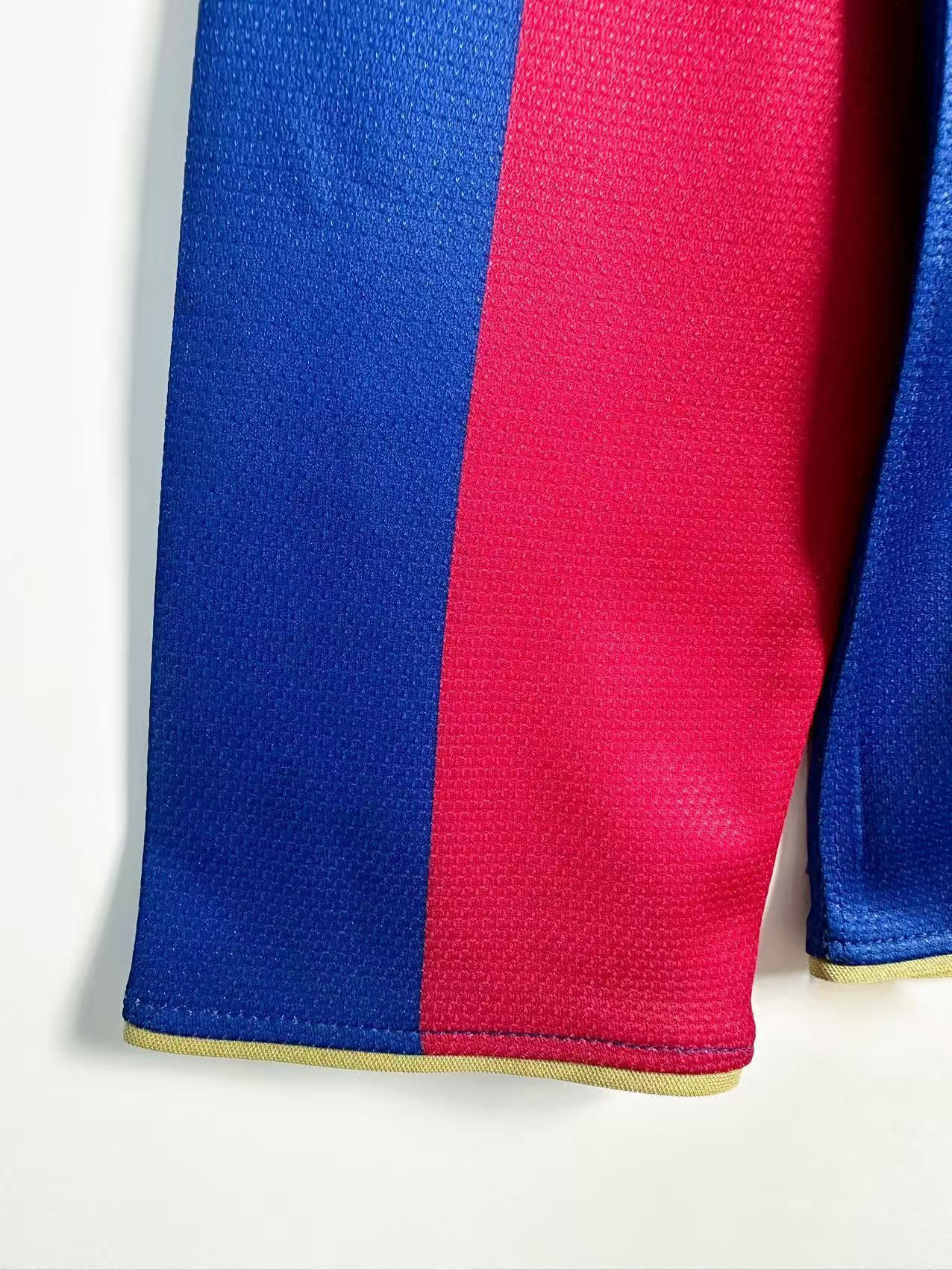 Retro 07/08 Barcelona long sleeve Home Size S-XXL