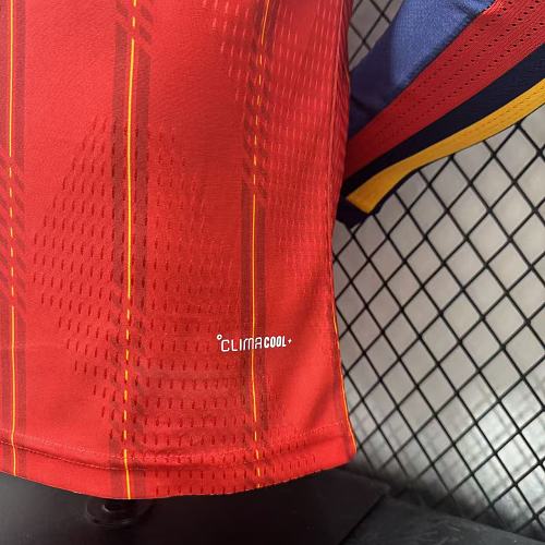 2026 Spain Home two star long sleeve player version S-4XL