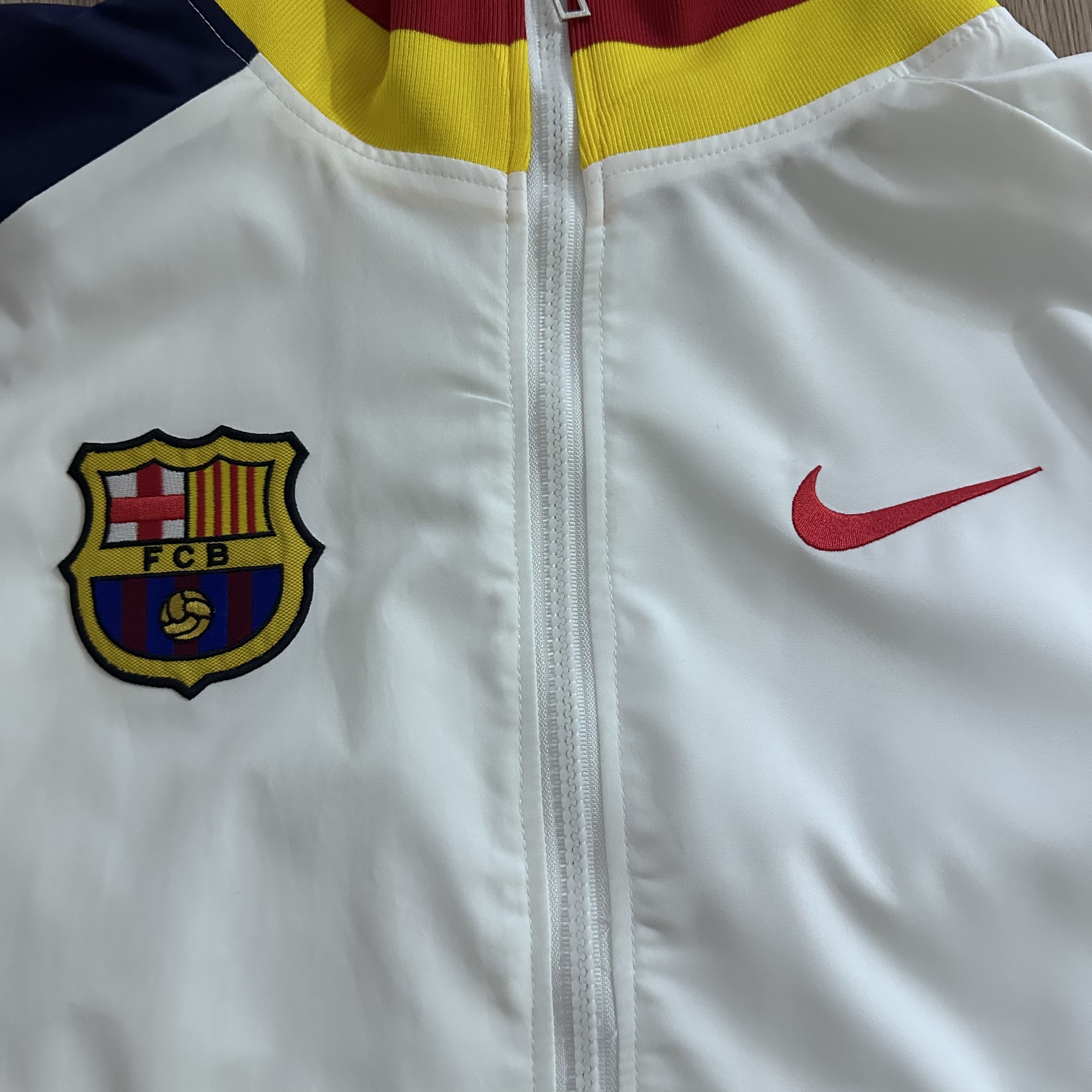 25/26 Windbreaker Barcelona training white Waterproof thickened version S-XXL