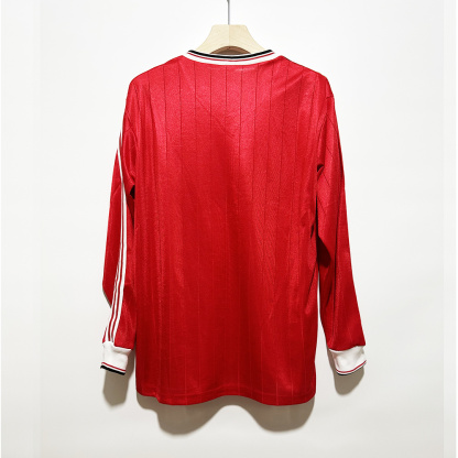 82/83 Manchester United home long sleeve retro version S-2XL