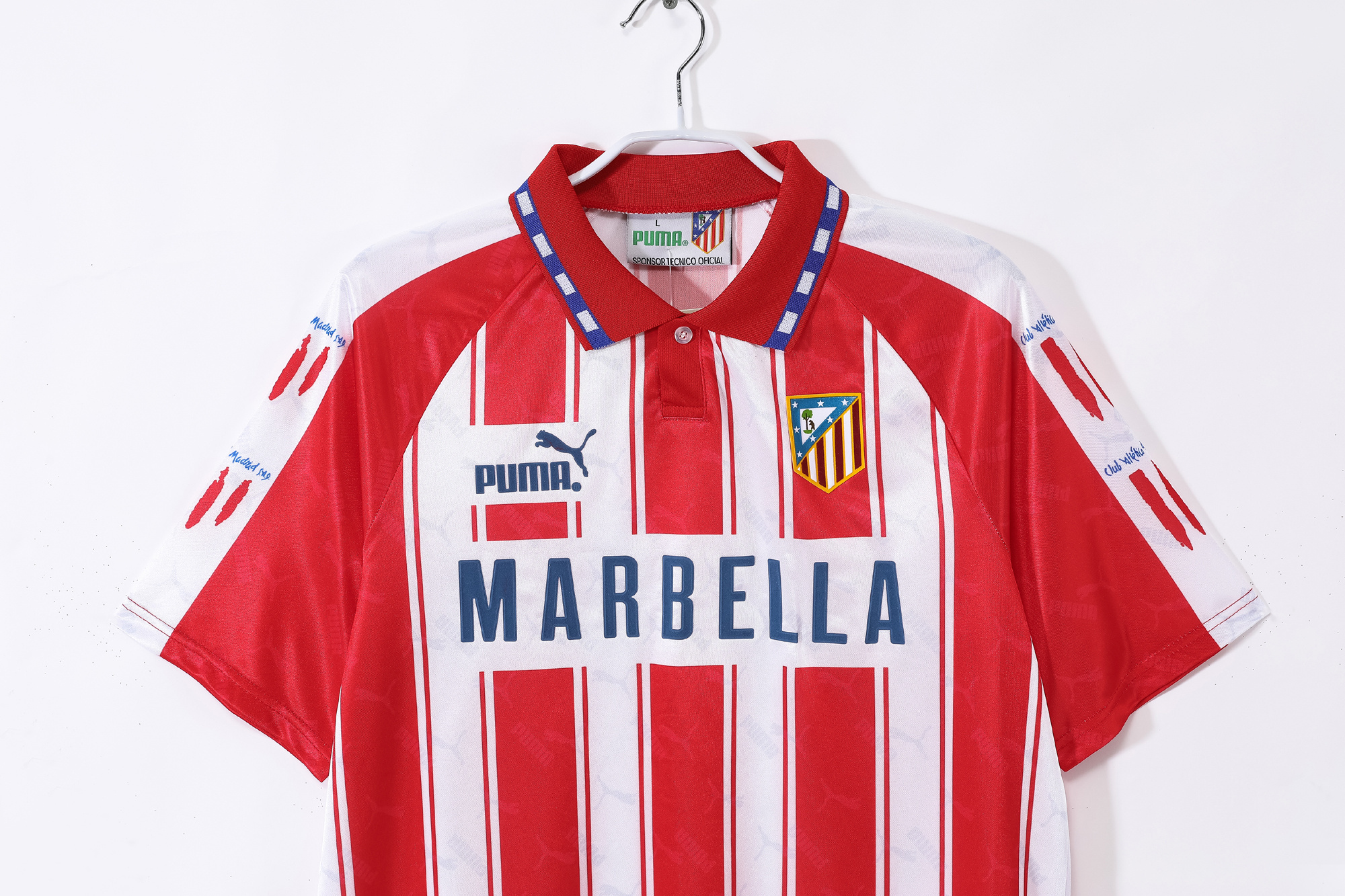 Retro 94/95 Atletico de Madrid home Jersey  S-XXL