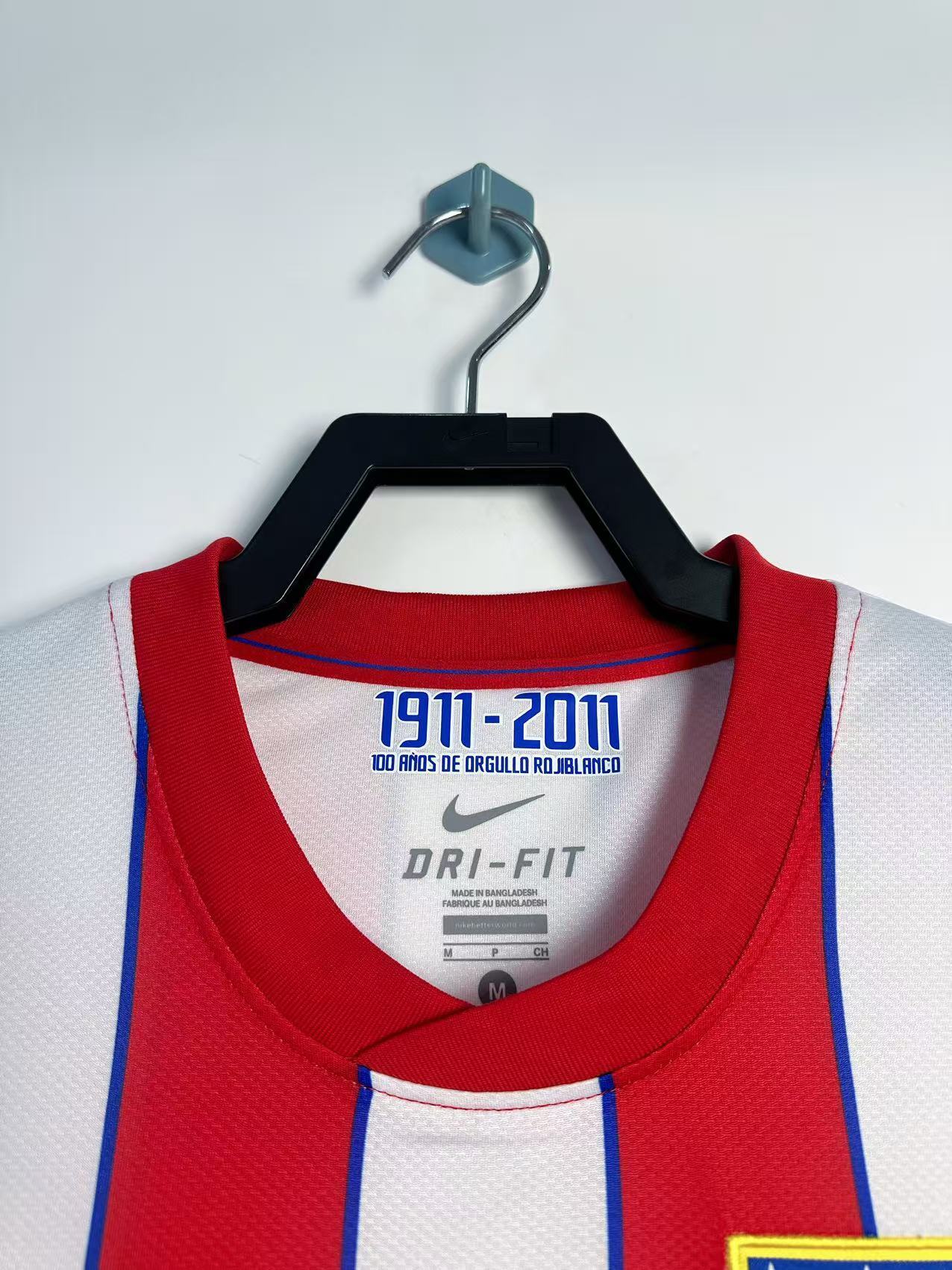 Retro 11/12 Atletico de Madrid home UCL version Jersey  S-XXL