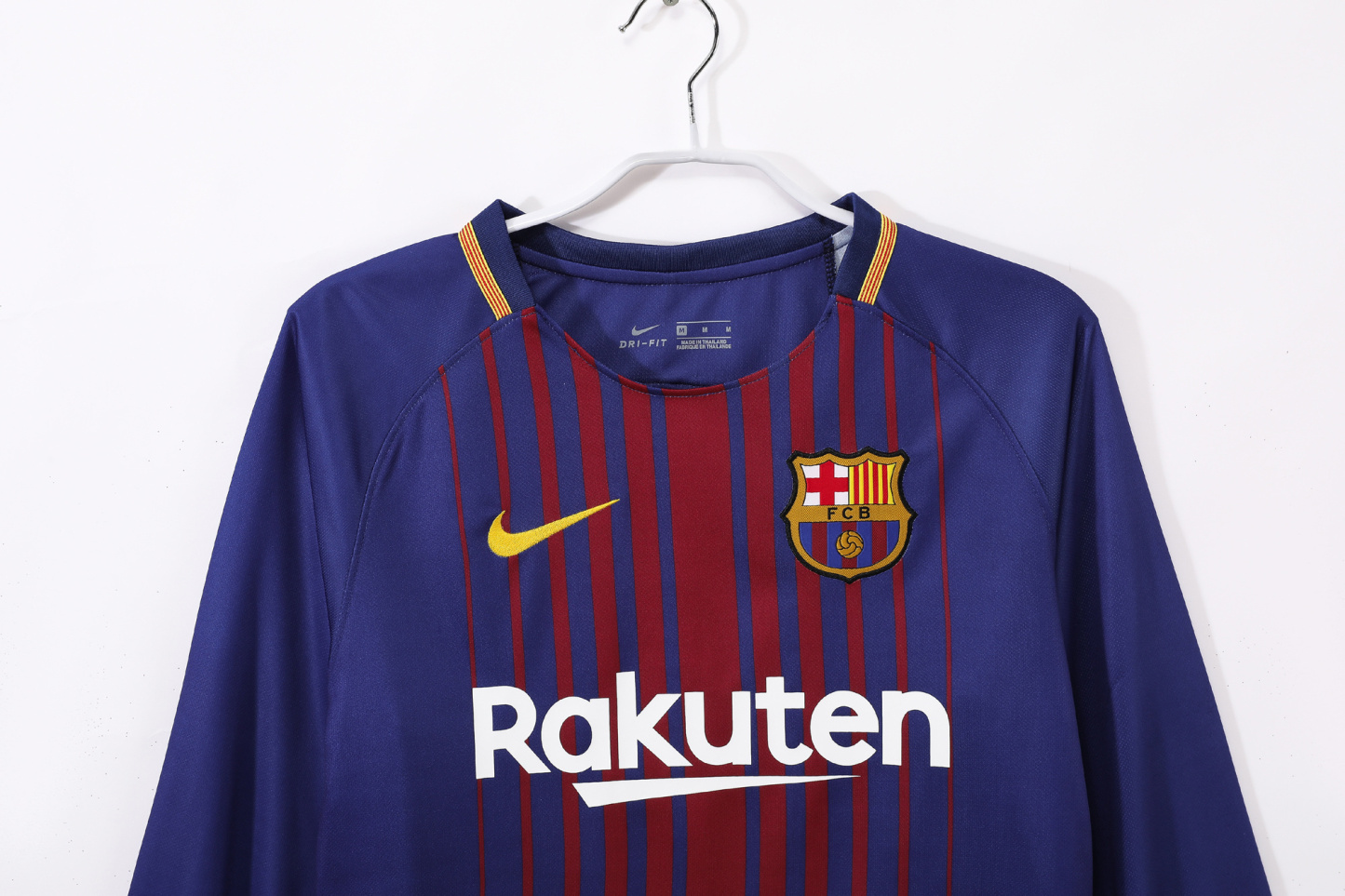 Retro 17-18 Barcelona long sleeve Home Size S-XXL