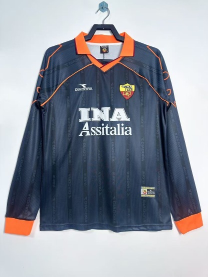 99/00 Roma third long sleeve retro version S-XXL