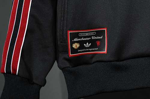 25/26 Manchester United M-U black Full-Zip Jacket Suit
