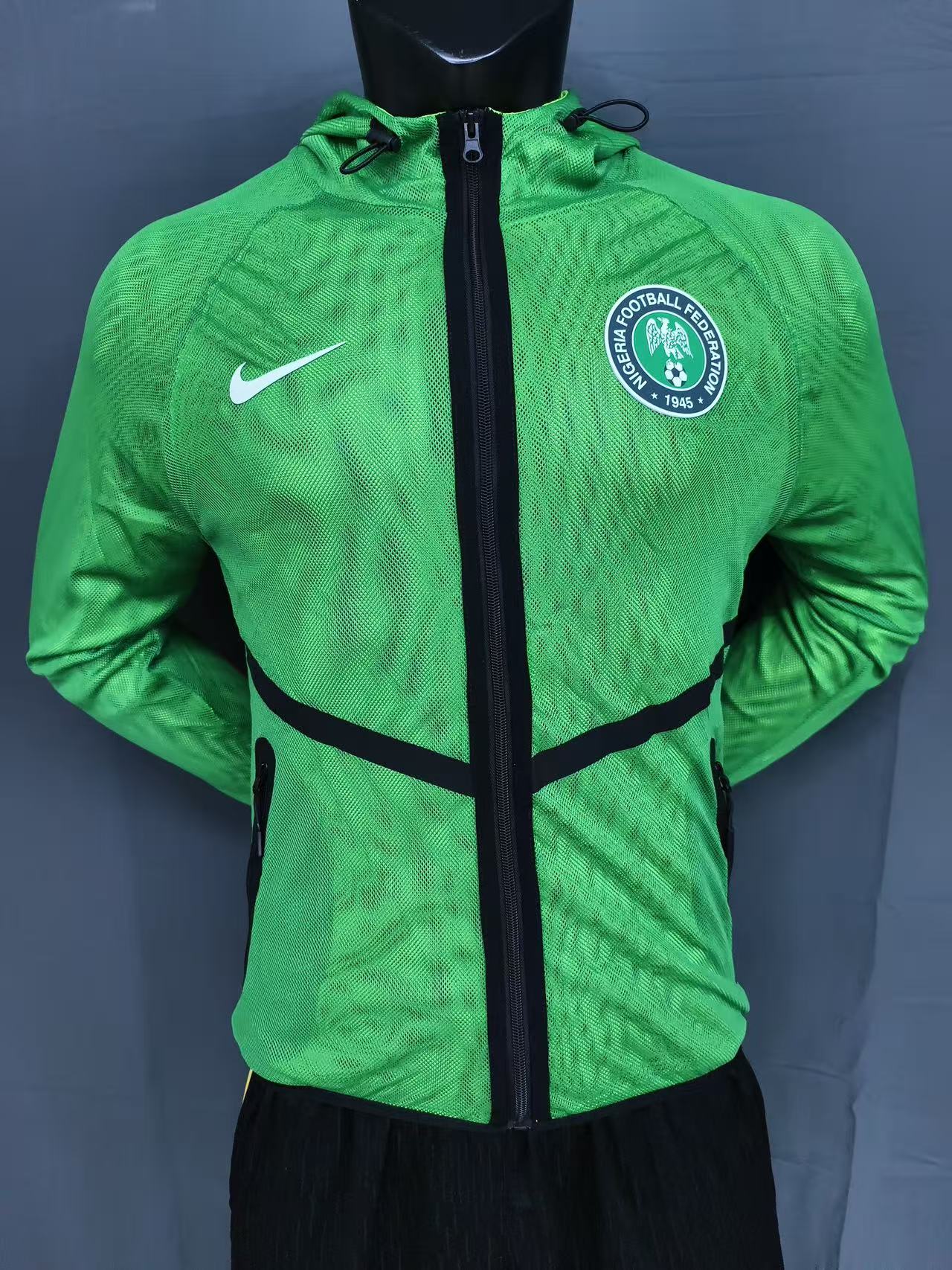 2026 Nigeria green Anthem player version Jacket S-3XL