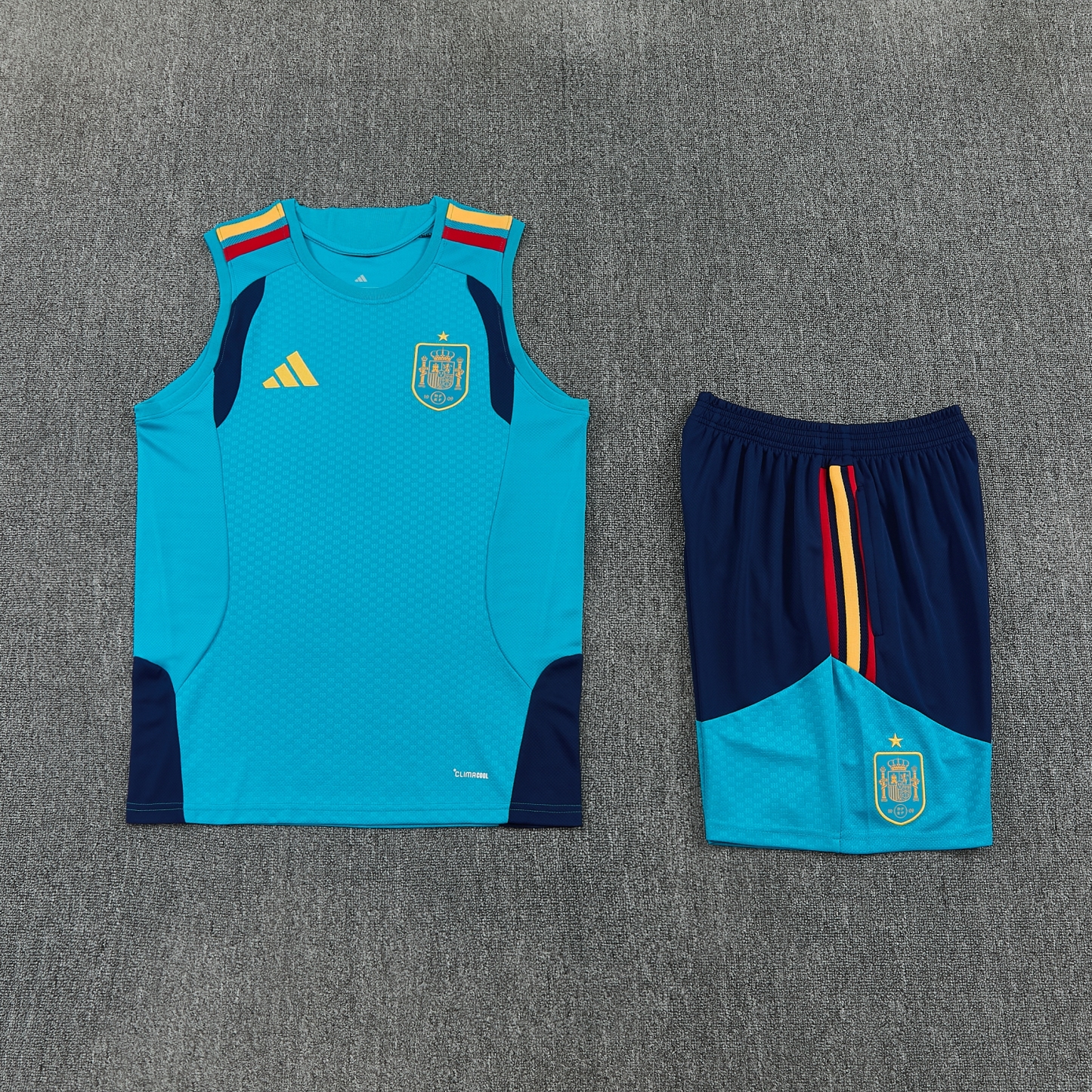 2026 Spain blue vest training suit S-XXL