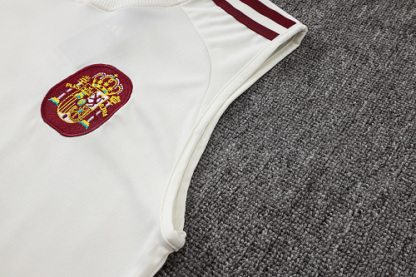 2026 Spain white vest training suit S-XXL
