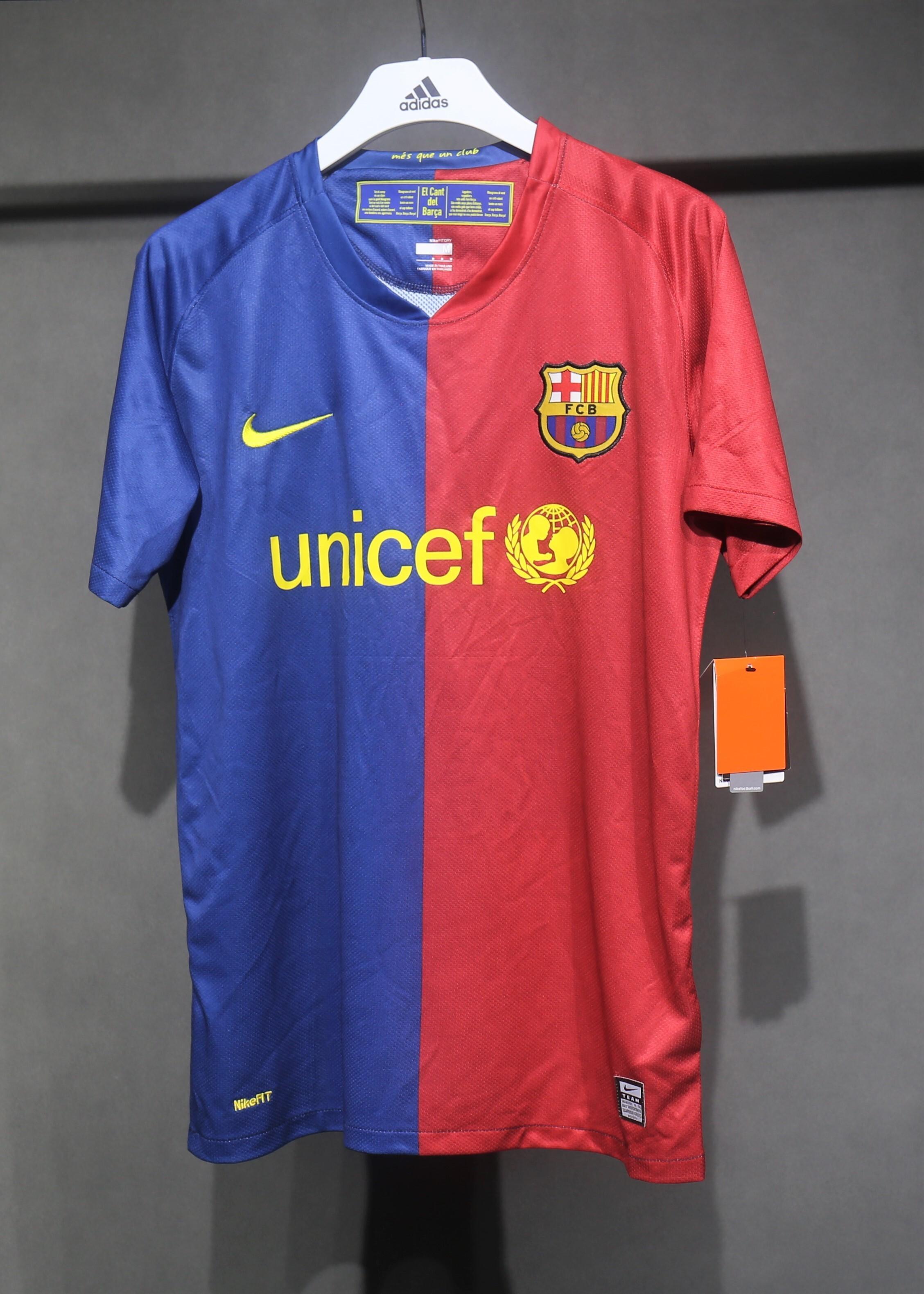Retro 08/09 Barcelona Home player version Size S-3XL