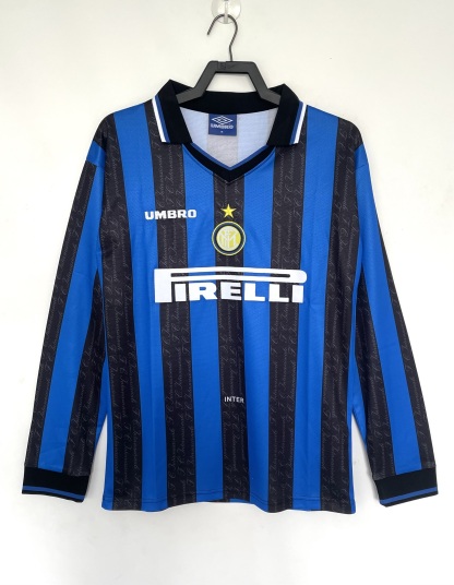 97/98 Inter Milan home long sleeve retro version S-XXL
