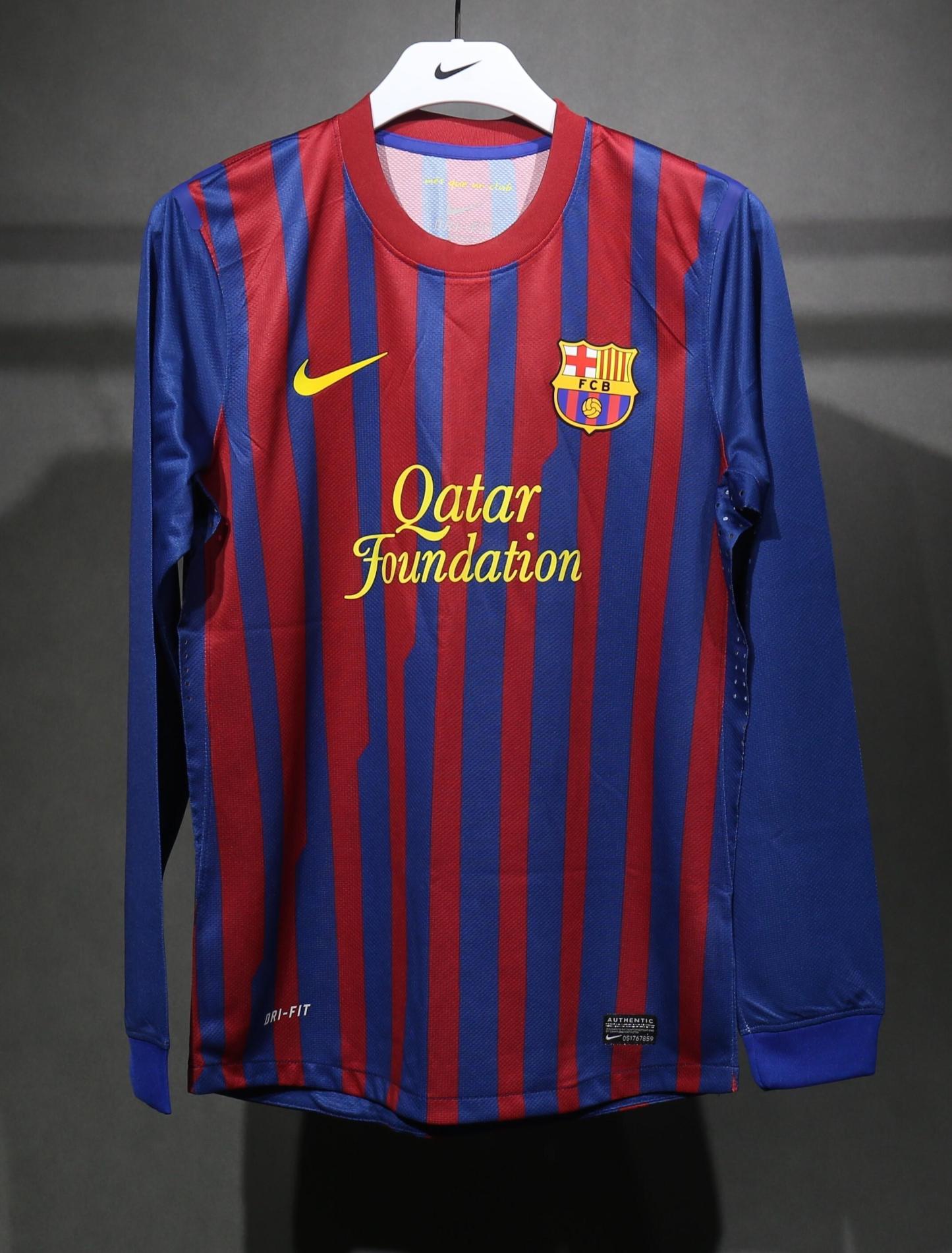Retro 11/12 Barcelona Home long sleeve player version Size S-3XL