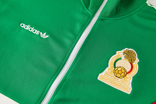 2026 Mexico green retro Full-zipper jacket suit S-XXL