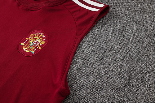 2026 Spain red vest training suit S-XXL