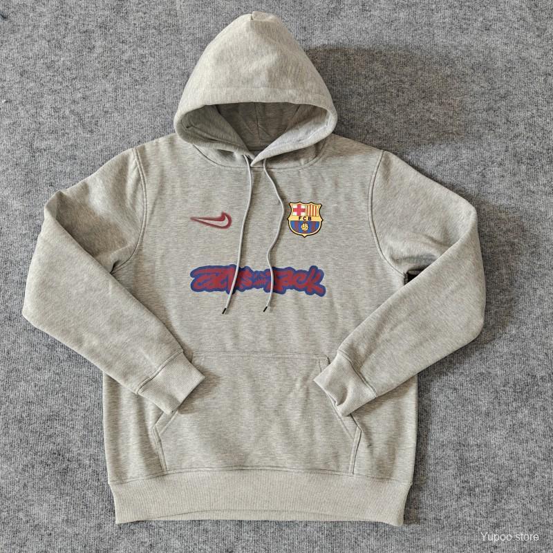 25/26 Barcelona Black Cactus Jack Hoodie -7 Colors S-XXL