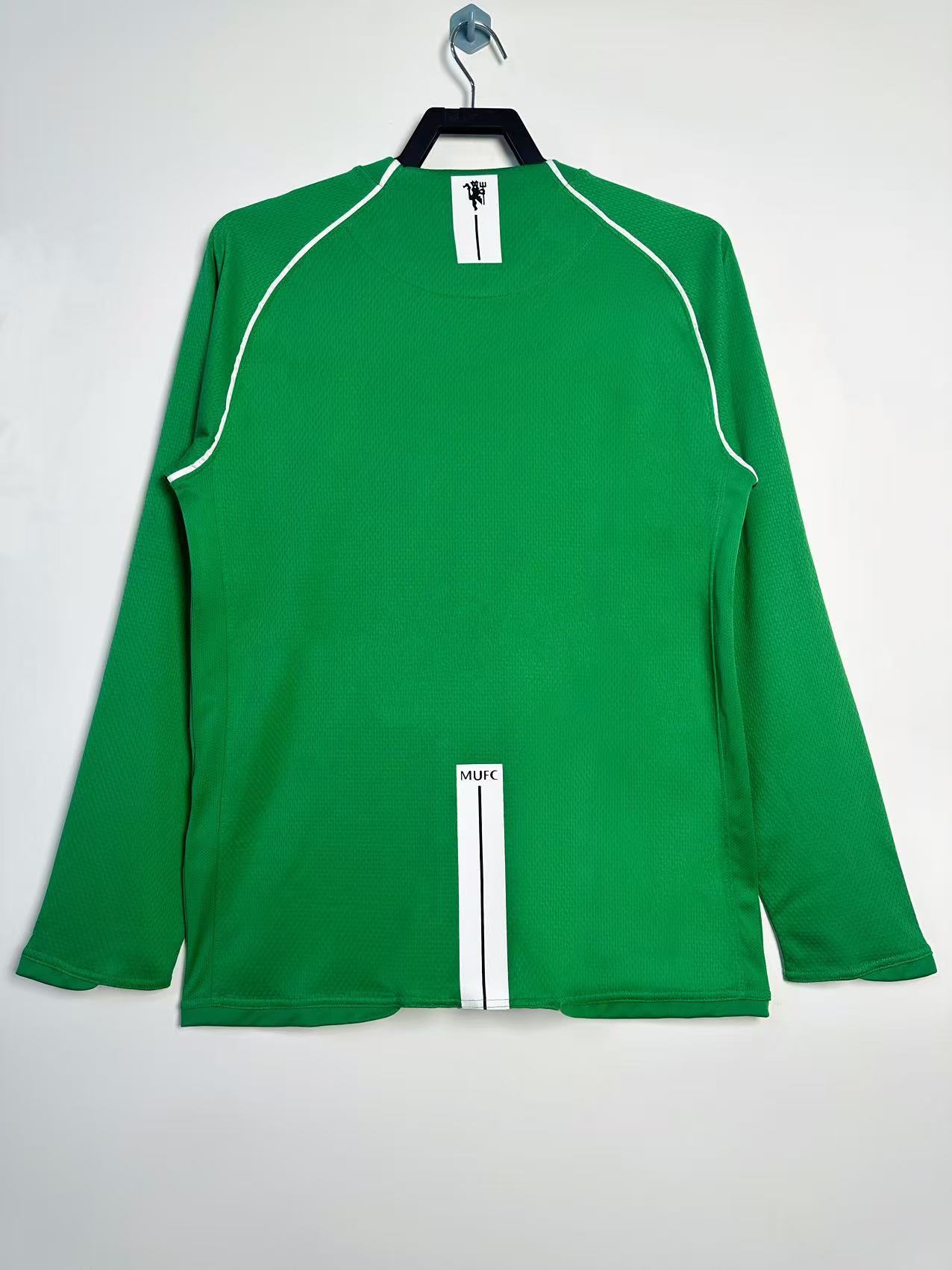 07/08 Manchester United M-U goalkeeper green long sleeve Retro Version S-XXL