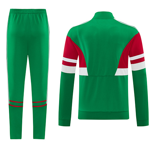 2026 Mexico green retro Full-zipper jacket suit S-XXL