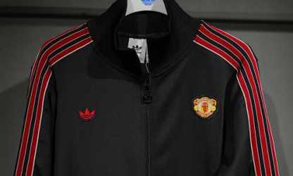 25/26 Manchester United M-U black Full-Zip Jacket Suit