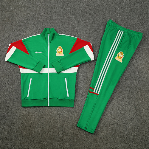 2026 Mexico green retro Full-zipper jacket suit S-XXL