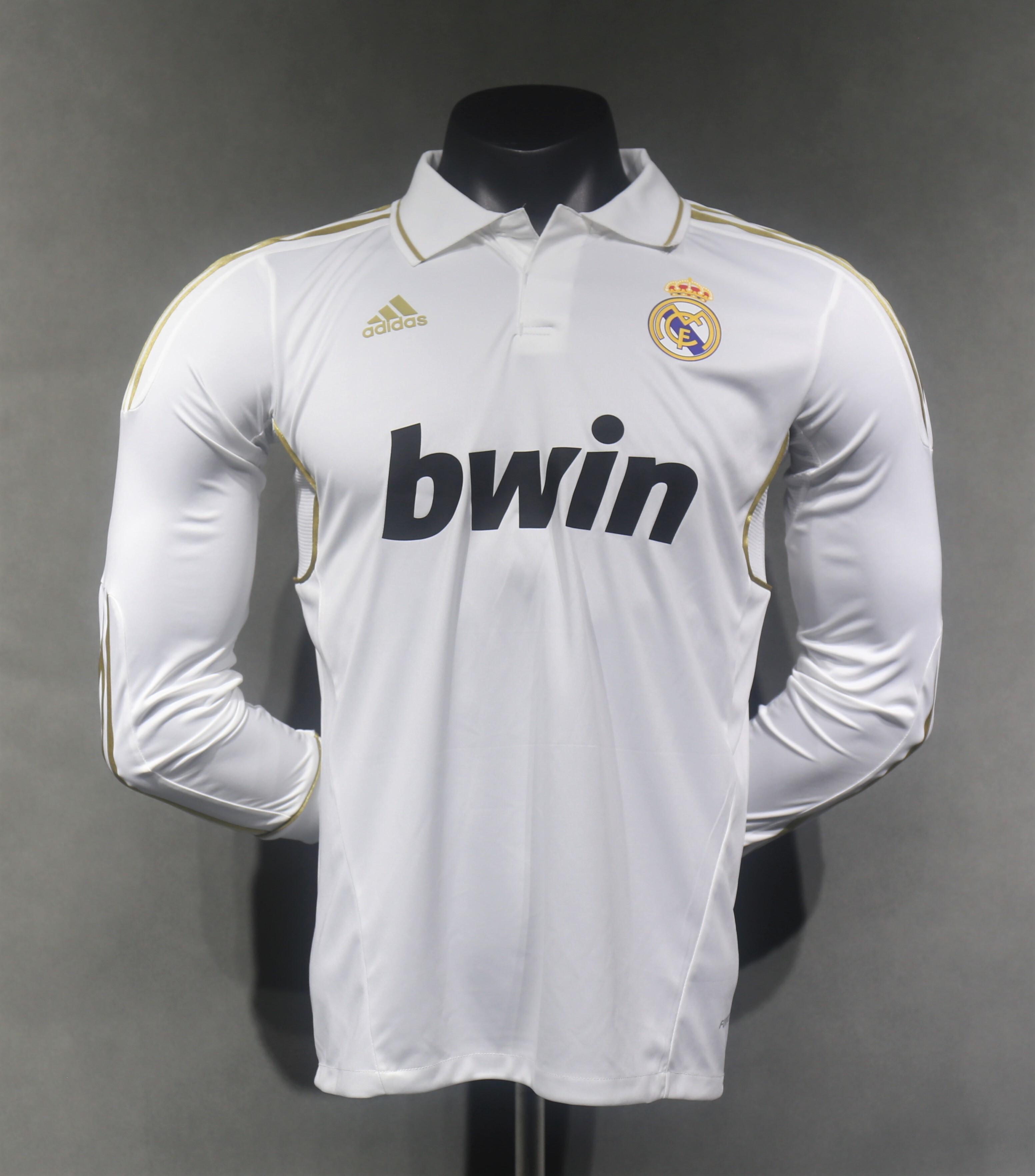 Retro 11/12 re@l Medrid Home long sleeve player version Size S-XXL