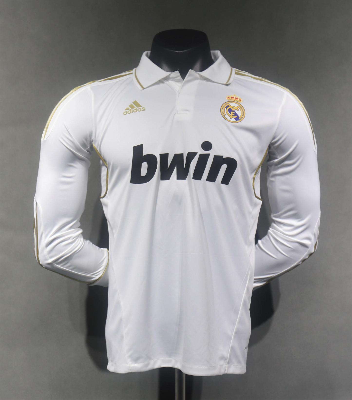 Retro 11/12 re@l Medrid Home long sleeve player version Size S-XXL