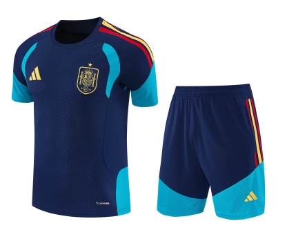2026 Spain royal blue training suit S-XXL