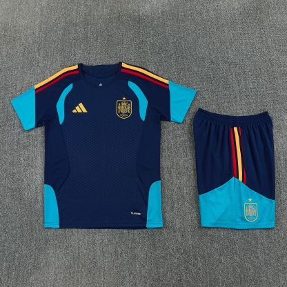 2026 Spain royal blue training suit S-XXL