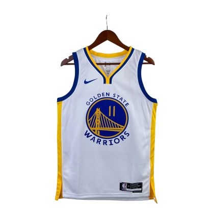 23 Season Warriors V-neck White No.11 Thompson