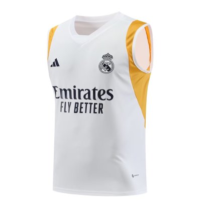 23-24 Real Madrid White Training Vest Size S-XXL