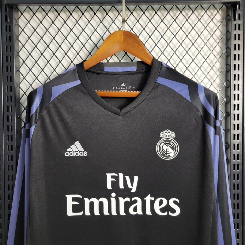 Retro16-17 Real Madrid Second Away Long Sleeve S-XXL