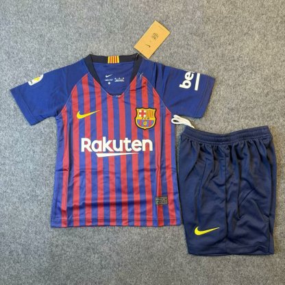 Retro Kids 18/19 Barcelona home size:16-28