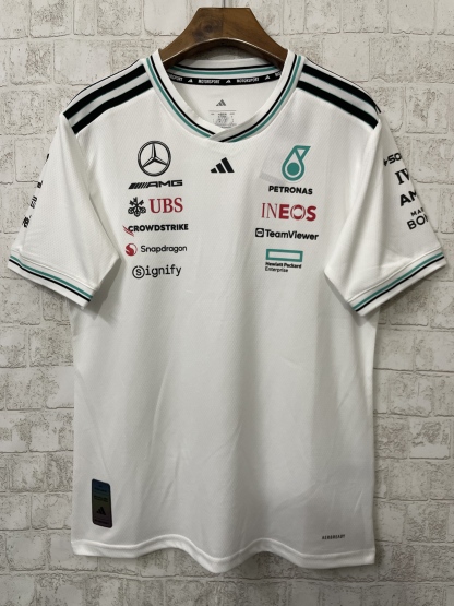2025 Mercedes Benz F1 white jersey