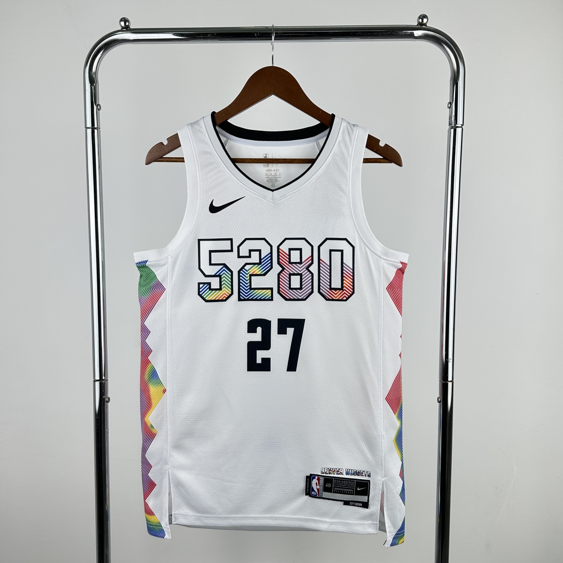 2025 NBA Denver Nuggets Heat pressed city version jersey S-XXL