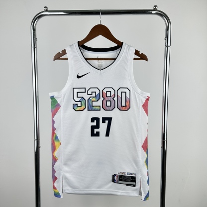 2025 NBA Denver Nuggets Heat pressed city version jersey S-XXL