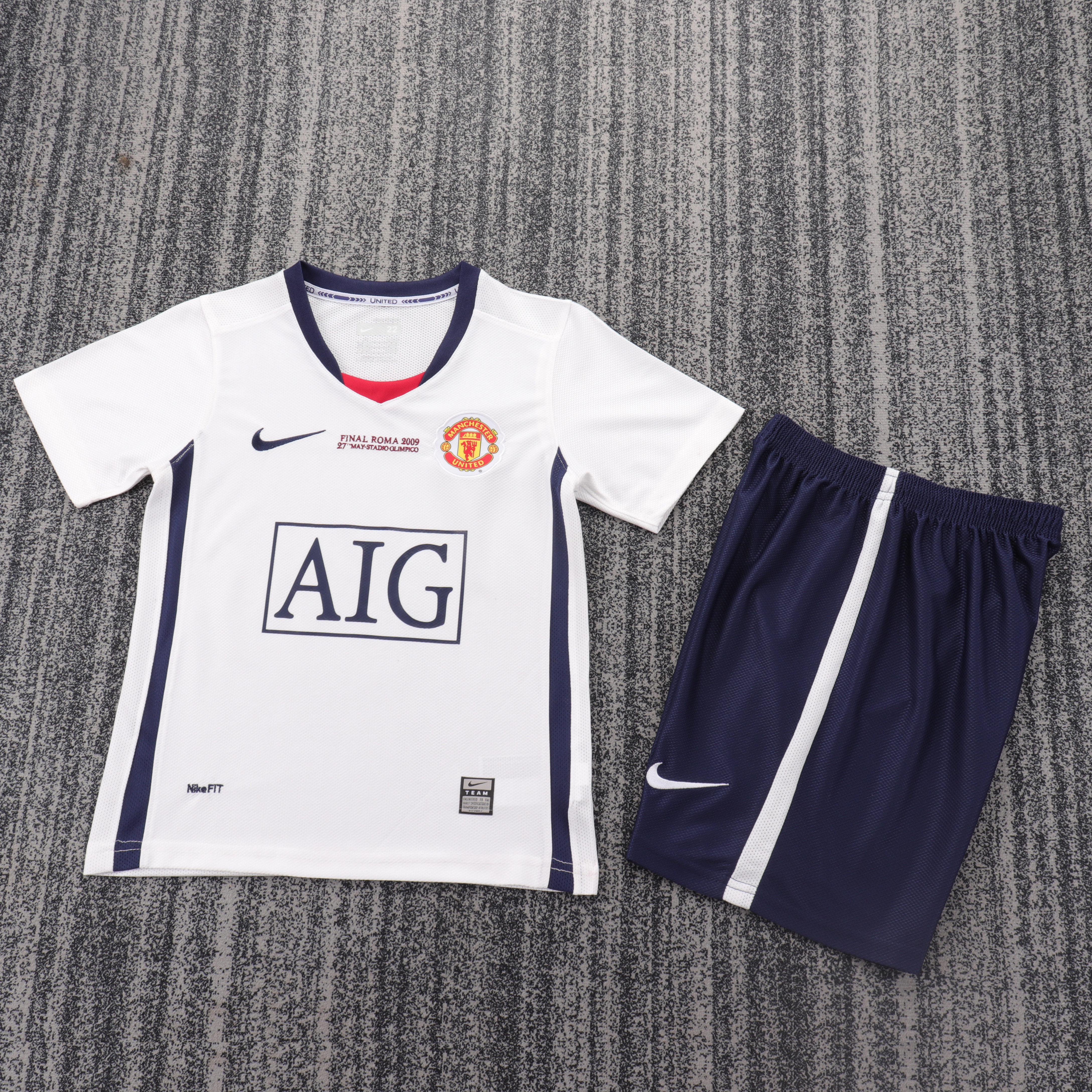 08/09 Manchester United away UCL retro kids version size 16-28