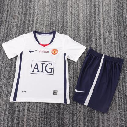 08/09 Manchester United away UCL retro kids version size 16-28